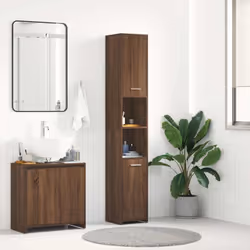 Cette armoire de salle de bain, avec un espace de rangement spacieux, est un excellent choix pour rendre votre salle de bain  ...