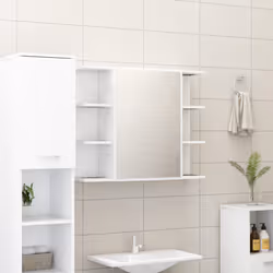 VidaXL 815524 miroir de salle de bain et armoire de rangement pour évier