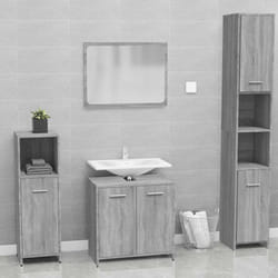 Vidaxl - Meubles de salle de bain Sonoma gris Bois d'ingénierie