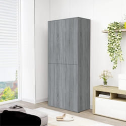 Vidaxl - Armoire à chaussures sonoma gris 80x39x178 cm bois d'ingénierie
