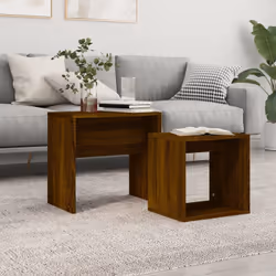 Les 2 tables basses gigognes sont l'alternative parfaite pour les petits appartements ou tout espace avec une surface limitée ...
