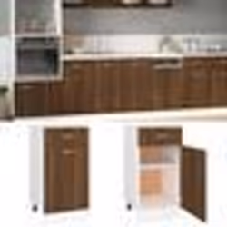 vidaXL Armoire de plancher à tiroir "Lyon" Chêne marron 40x46x81,5 cm