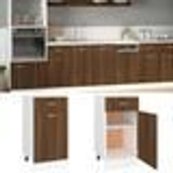 vidaXL Armoire de plancher à tiroir "Lyon" Chêne marron 40x46x81,5 cm