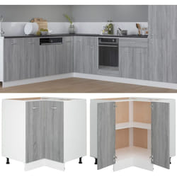 Armoire de cuisine 'Lyon' sonoma gris 75,5x75,5x81,5cm Vidaxl