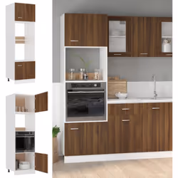 Cette armoire à micro-ondes optimise votre espace de cuisine, offrant un espace de rangement suffisant pour vos effets person ...