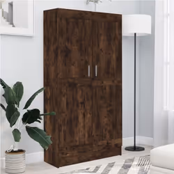 vidaXL Bibliothèque Chêne fumé 82,5x30,5x150 cm Bois d'ingénierie