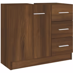 Cette armoire d'évier, avec un espace de rangement spacieux, est un excellent supplément à votre salle de bain, ce qui lui do ...