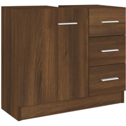 Vidaxl - Armoire de lavabo Chêne marron 63x30x54 cm Bois d'ingénierie
