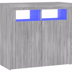 Ce buffet avec lumières LED, avec un design minimaliste, est un supplément pratique et très décoratif à votre intérieur ! Mat ...