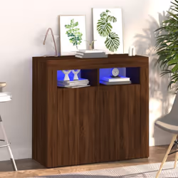 Ce buffet avec lumières LED, avec un design minimaliste, est un supplément pratique et très décoratif à votre intérieur ! Mat ...