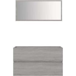Vidaxl - Ensemble de meubles de salle de bain 2 pcs Sonoma gris
