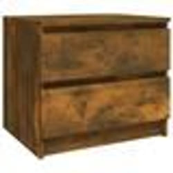 vidaXL Table de chevet Chêne fumé 50x39x43,5 cm Bois d'ingénierie - TU