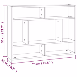 VidaXL 815843 étagères Bois Chêne, Marron - Vue supplémentaire 6