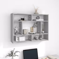 VidaXL 815844 étagères Bois Gris