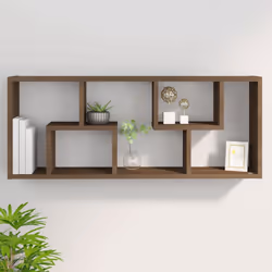 VidaXL 815848 étagères Bois Marron, Bois - Vue supplémentaire 8