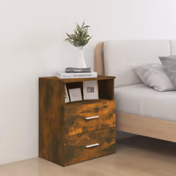 VidaXL 815859 Table de nuit et table de chevet Chêne