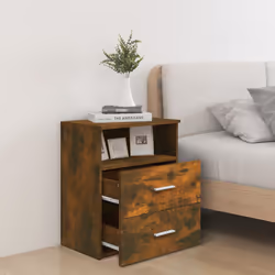 VidaXL 815859 Table de nuit et table de chevet Chêne
