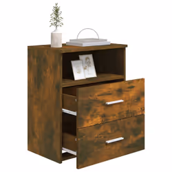 VidaXL 815859 Table de nuit et table de chevet Chêne - Vue supplémentaire 4