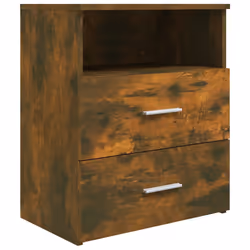 VidaXL 815859 Table de nuit et table de chevet Chêne - Vue supplémentaire 5