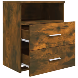 VidaXL 815859 Table de nuit et table de chevet Chêne - Vue supplémentaire 7