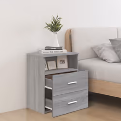 VidaXL 815860 Table de nuit et table de chevet Chêne