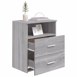 VidaXL 815860 Table de nuit et table de chevet Chêne - Vue supplémentaire 4