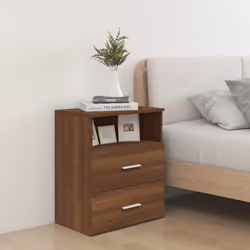 VidaXL 815862 Table de nuit et table de chevet Chêne