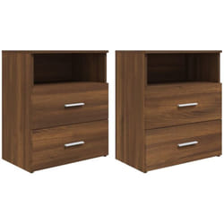 VidaXL 815863 Table de nuit et table de chevet Chêne
