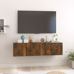 Cet ensemble de meubles TV mixe style et pratique pour ton espace de vie. Fait en chêne massif solide, sa surface lisse a une ...