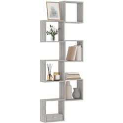 Vidaxl - tagères cube murales 6 pcs sonoma gris 30x15x30 cm