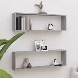 VidaXL 815909 étagères Bois Gris