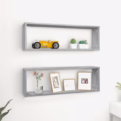 VidaXL 815918 étagères Bois Gris
