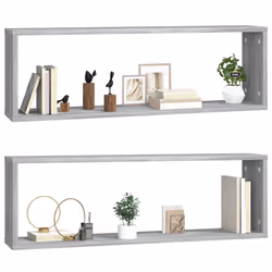 VidaXL 815918 étagères Bois Gris - Vue supplémentaire 4