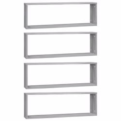 VidaXL 815919, Bois, Gris, 800 mm, 150 mm, 265 mm, 4 pièce(s)