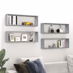 VidaXL 815919 étagères Bois Gris