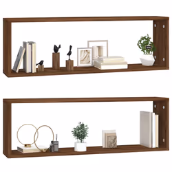 VidaXL 815921 étagères Bois Marron, Bois - Vue supplémentaire 4