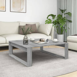 Table basse Sonoma gris 100x100x35 cm Bois d'ingénierie Vidaxl