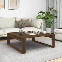 Vidaxl - Table basse Chêne marron 100x100x35 cm Bois d'ingénierie