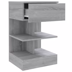 VidaXL 816044 Table de nuit et table de chevet Chêne - Vue supplémentaire 4