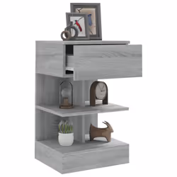 VidaXL 816044 Table de nuit et table de chevet Chêne - Vue supplémentaire 8