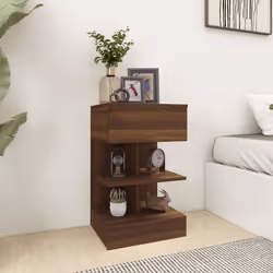 VidaXL 816046 Table de nuit et table de chevet Chêne