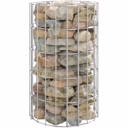 Ce poteau à gabion circulaire est un moyen pratique de créer une bordure solide pour les plantes dans votre jardin et sur vot ...