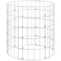 Poteau à gabion circulaire Acier galvanisé Ø50x50 cm Vidaxl