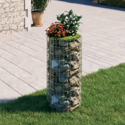 Ce poteau à gabion circulaire est un moyen pratique de créer une bordure solide pour les plantes dans votre jardin et sur vot ...