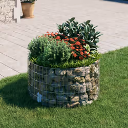 Ce poteau à gabion circulaire est un moyen pratique de créer une bordure solide pour les plantes dans votre jardin et sur vot ...