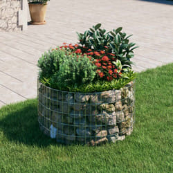 Vidaxl - Poteau à gabion circulaire Acier galvanisé Ø100x50 cm