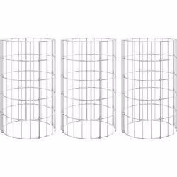 Cet ensemble de lits surélevés en gabion circulaires est un moyen pratique de créer une bordure solide pour les plantes dans  ...