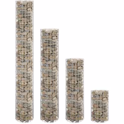 Cet ensemble de lits surélevés en gabion circulaires est un moyen pratique de créer une bordure solide pour les plantes dans  ...