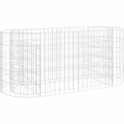 Ce lit surélevé en gabion est un moyen pratique de créer une bordure solide pour les fleurs dans votre jardin et sur votre te ...