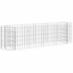 Vidaxl - Lit surélevé à gabion Fer galvanisé 190x50x50 cm